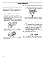 Preview for 8 page of Kenmore Ice Maker Use & Care Manual