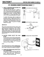 Preview for 17 page of Kenmore INSTALL-OF-SPECIALTY-SYSTEM Installation Manual