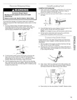 Preview for 13 page of Kenmore Kenmore 27-1nch Wide - Extra Large Capacity Plus LAUNDRY CENTER Washer - Electric Dryer Use & Care Manual