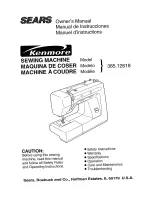 Kenmore Kenmore 385.12618 Owner'S Manual preview