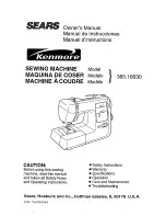 Kenmore Kenmore 385.18630 Owner'S Manual preview