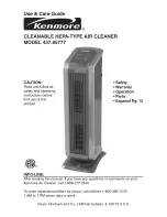 Предварительный просмотр 1 страницы Kenmore Kenmore 43785777 Use & Care Manual