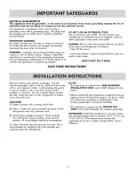 Preview for 4 page of Kenmore Kenmore 461.95882 Use & Care Manual