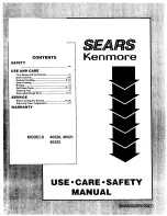 Kenmore KENMORE 46520 User Manual preview