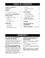 Preview for 2 page of Kenmore Kenmore 580.72187 Owner'S Manual