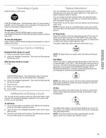 Preview for 13 page of Kenmore Kenmore 665.16552 Use & Care Manual