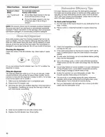 Preview for 12 page of Kenmore Kenmore 665.17432 Use & Care Manual