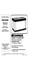 Preview for 1 page of Kenmore KENMORE 758.144151 Owner'S Manual