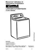 Preview for 59 page of Kenmore Kenmore One-Speed Automatic Wa Owner'S Manual & Installation Instructions