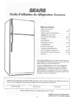 Предварительный просмотр 17 страницы Kenmore Kenmore Refrigeratore Owner'S Manual