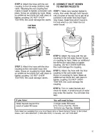 Preview for 17 page of Kenmore Kenmore Three-Speed Triple Dispenser Automatic Washers Owner'S Manual & Installation Instructions