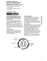 Preview for 27 page of Kenmore Kenmore Three-Speed Triple Dispenser Automatic Washers Owner'S Manual & Installation Instructions