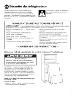 Предварительный просмотр 7 страницы Kenmore Kenmore Top-mount Refrigerator Owner'S Manual