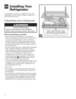 Предварительный просмотр 10 страницы Kenmore Kenmore Top-mount Refrigerator Owner'S Manual