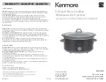 Kenmore KKSC5QB Use & Care Manual предпросмотр