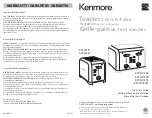 Kenmore KKTS2SR Use & Care Manual preview
