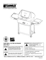 Kenmore Liquid propane gas grill Assemble And Operation preview