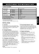 Preview for 5 page of Kenmore MC-1083KS Use And Care Manual