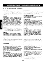 Preview for 10 page of Kenmore MC-1083KS Use And Care Manual