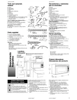 Preview for 3 page of Kenmore MICROWAVE HOOD COMBINATION Manual