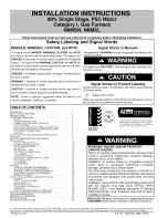 Kenmore N8MSL Installation Instructions Manual preview