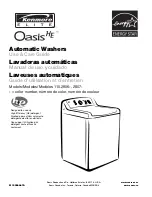 Предварительный просмотр 1 страницы Kenmore OASIS 110.2806 Use & Care Manual