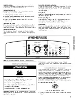 Предварительный просмотр 11 страницы Kenmore OASIS 110.2806 Use & Care Manual