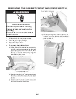 Предварительный просмотр 46 страницы Kenmore Oasis 110.67032600 Manual