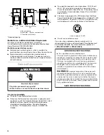 Предварительный просмотр 6 страницы Kenmore Oasis 110.C6706 Series Use & Care Manual