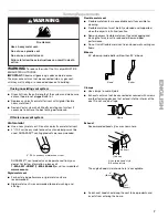 Предварительный просмотр 7 страницы Kenmore Oasis 110.C6706 Series Use & Care Manual