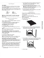 Предварительный просмотр 17 страницы Kenmore Oasis 110.C6706 Series Use & Care Manual