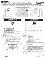 Предварительный просмотр 1 страницы Kenmore Oasis HE 110.2708 Quick Start Manual