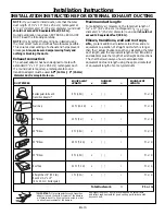 Предварительный просмотр 10 страницы Kenmore Over The Range Microwave Oven Installation Instructions Manual