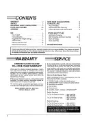 Предварительный просмотр 2 страницы Kenmore Power-Mate 1162561190 Owner'S Manual