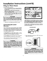 Preview for 10 page of Kenmore Power Miser 10+ 153.320390 HT Owner'S Manual