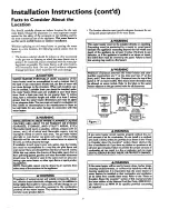 Preview for 9 page of Kenmore POWER MISER 10 153.330401 Owner'S Manual