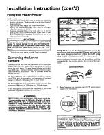 Preview for 10 page of Kenmore POWER MISER 153.316152 Owner'S Manual