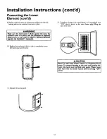 Предварительный просмотр 12 страницы Kenmore POWER MISER 153.327164 Owner'S Manual