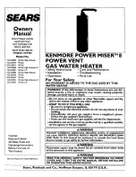 Kenmore POWER MISER 153.335803 Owner'S Manual preview