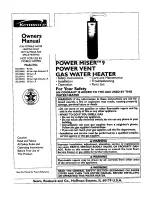 Kenmore POWER MISER 153.35816 Owner'S Manual preview