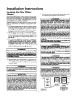 Preview for 9 page of Kenmore POWER MISER 153.35816 Owner'S Manual