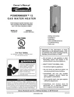 Предварительный просмотр 1 страницы Kenmore Powermiser 12 153.331761 Owner'S Manual