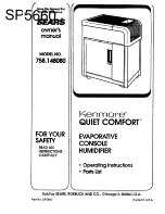 Kenmore QUIET COMFORT 758.14808 Owner'S Manual preview