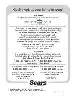 Preview for 32 page of Kenmore Sears 415.16650900 Use And Care Manual