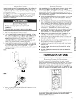 Preview for 11 page of Kenmore Sears Top-mount refrigerator Use And Care Manual