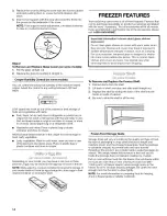 Preview for 14 page of Kenmore Sears Top-mount refrigerator Use And Care Manual