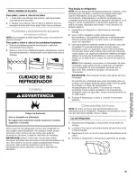 Preview for 35 page of Kenmore Sears Top-mount refrigerator Use And Care Manual