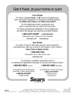 Preview for 60 page of Kenmore Sears Top-mount refrigerator Use And Care Manual