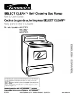 Kenmore SELECT CLEAN 665.75832 Use And Care Manual предпросмотр