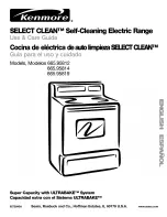 Kenmore SELECT CLEAN 665.95812 Use & Care Manual предпросмотр